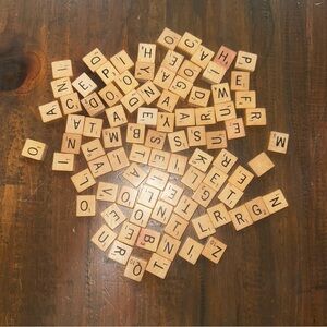 Vintage 1948 SCRABBLE Board Game Selchow & Righter Tiles Lot Vintage